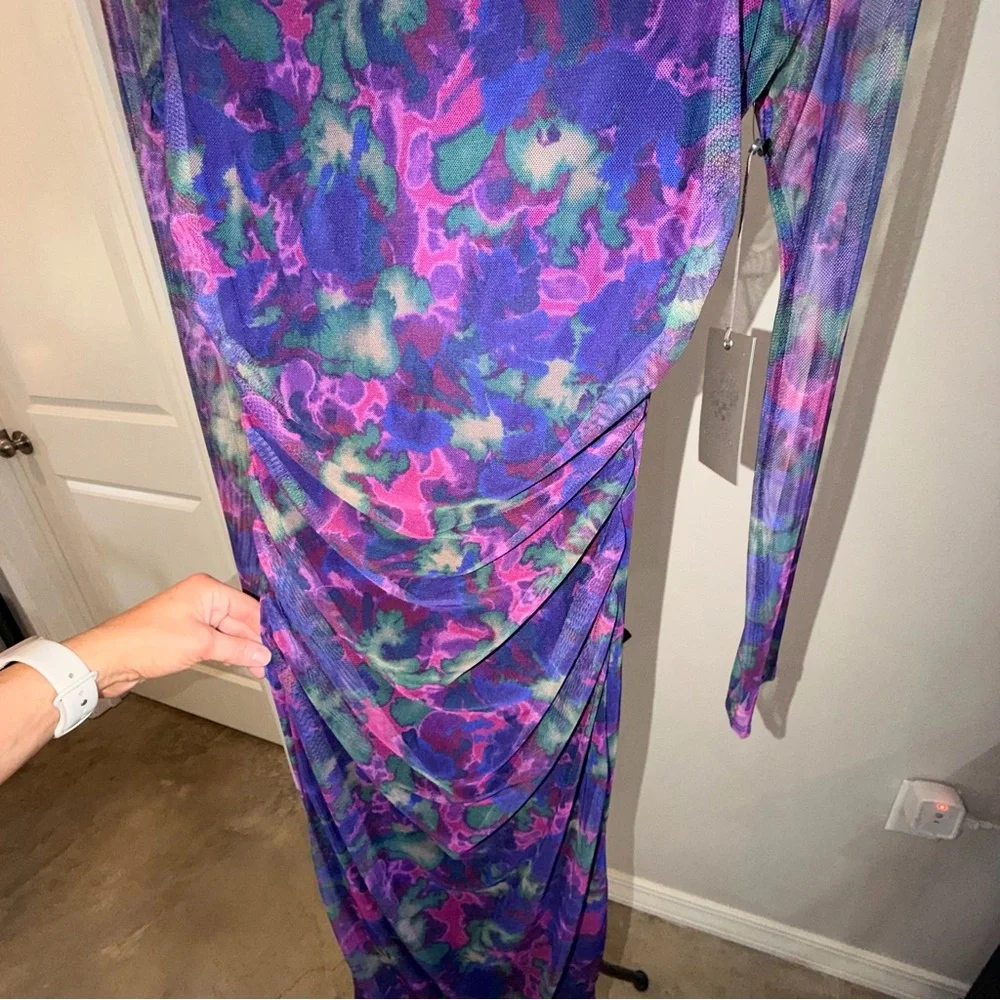 NWT -Vince Camuto - Floral Midi Dress Size 4 - Picture 8 of 12